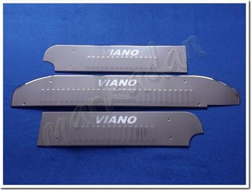 Mercedes Viano Krom Kapı Eşiği 2004-2014 3 Parça Paslanmaz Çelik