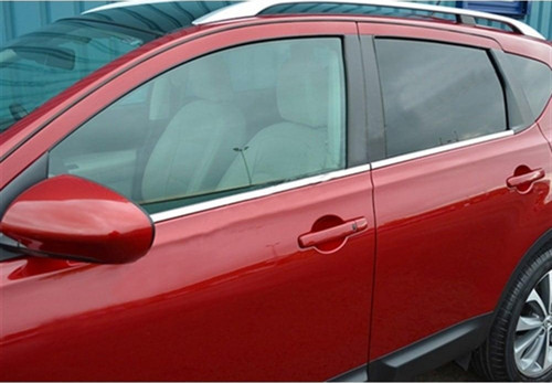 Nissan Qashqai+2 Krom Cam Çıtası 2010-2014 4 Parça Paslanmaz Çelik