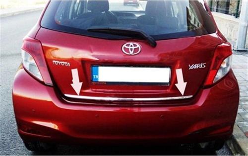 Toyota Yaris Krom Bagaj Alt Çıtası 2012-2017 Paslanmaz Çelik