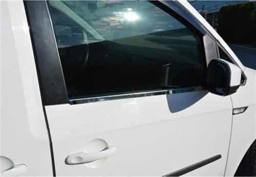 VW Caddy Krom Cam Çıtası 2015-2020 2 Parça Paslanmaz Çelik
