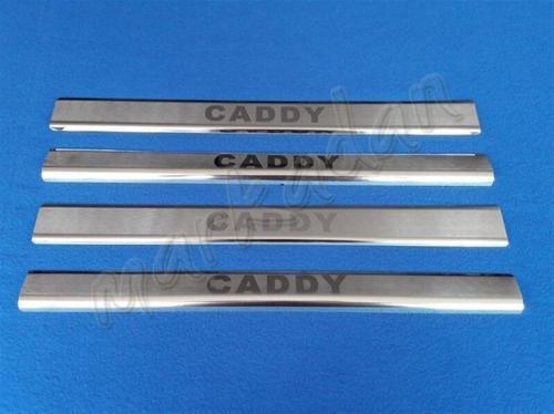 VW Caddy Krom Kapı Eşiği 2015-2020 4 Parça Paslanmaz Çelik