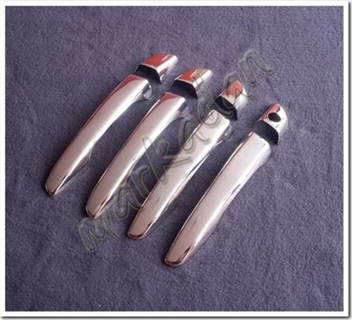 Peugeot 508 Sensörsüz Krom Kapı Kolu 2010 Sonrası 4 Kapı 8 Parça Paslanmaz Çelik