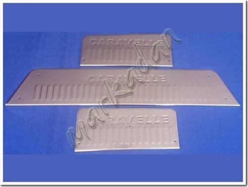 VW T5 Caravelle Krom Kapı Eşiği 2003-2014 3 Parça Paslanmaz Çelik