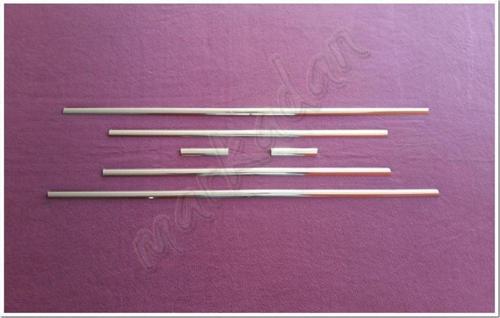 Hyundai i20 Krom Cam Çıtası 2008-2014 6 Parça Paslanmaz Çelik