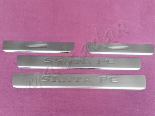 Hyundai Santa Fe Krom Kapı Eşiği 2007-2012 4 Parça Paslanmaz Çelik