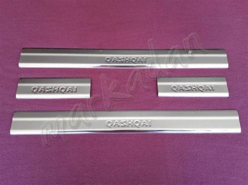 Nissan Qashqai Krom Kapı Eşiği 2007-2014 4 Parça Paslanmaz Çelik