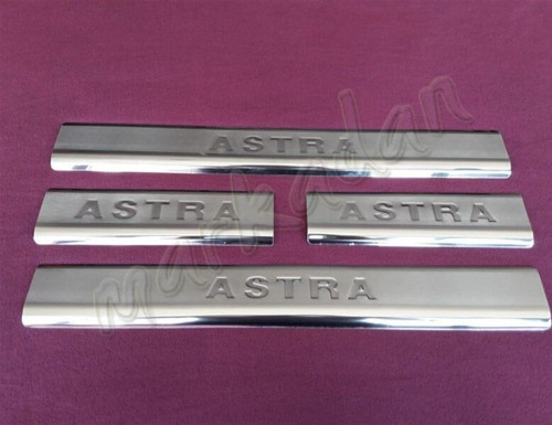Opel Astra H Krom Kapı Eşiği 2004-2013 4 Parça Paslanmaz Çelik
