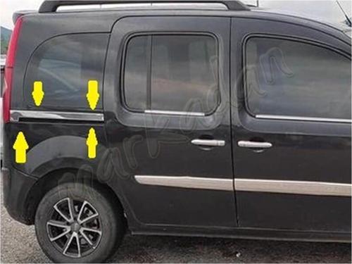 Renault Kangoo Krom Sürgülü Kapı Çıtası 2008-2020 2 Parça Paslanmaz Çelik