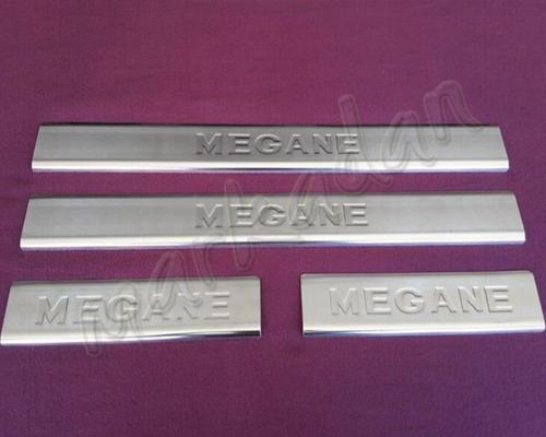 Renault Megane 2 Krom Kapı Eşiği 2004-2010 4 Parça Paslanmaz Çelik