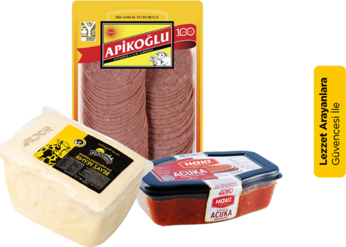 Kahvaltıda Erken Bitenler Paketi (Beyaz P  0eynir + Macar Salam + Acuka)