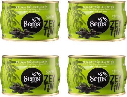 Siyah Zeytin 351-380 Kalibre 300 gr 4'lü