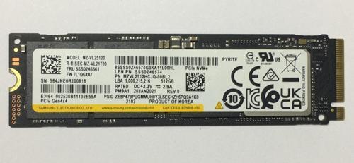 PM9A1 PCIe NVME MZ-VL25120 512GB M.2 2280 PCIe Gen4x4 KG5N3 SSD
