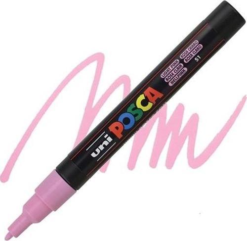 Markör Boyama Kalemi Posca Su Bazlı Poster 0.9-1.3 Mm Açık Pembe pc-3m (6 Lı Paket)