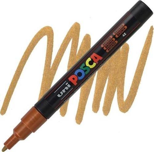 Markör Boyama Kalemi Posca Su Bazlı Poster 0.9-1.3 Mm Bronz pc-3m (6 Lı Paket)