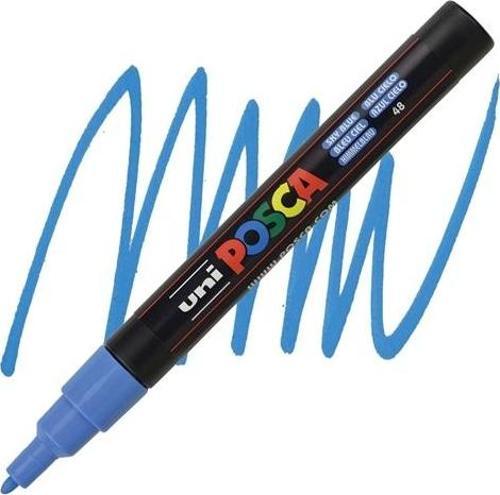 Markör Boyama Kalemi Posca Su Bazlı Poster 0.9-1.3 Mm Gök Mavi pc-3m (6 Lı Paket)