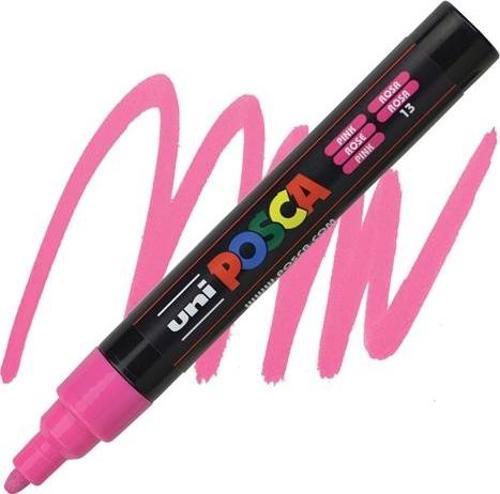 Markör Boyama Kalemi Posca Su Bazlı Poster 1.8-2.5 Mm Neon Pembe pc-5m (6 Lı Paket)