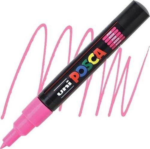 Posca 0.7 Su Bazlı Poster Markör Kalem Neon Pembe pc-1m (6 Lı Paket)