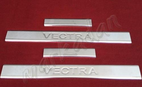 Opel Vectra C Krom Kapı Eşiği 2002-2009 4 Parça P.Çelik