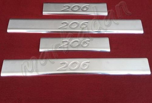 Peugeot 206 Krom Kapı Eşiği 1998-2012 4 Parça P.Çelik