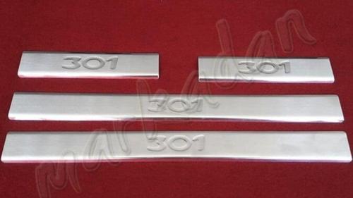 Peugeot 301 Krom Kapı Eşiği 2012 Sonrası 4 Parça P.Çelik