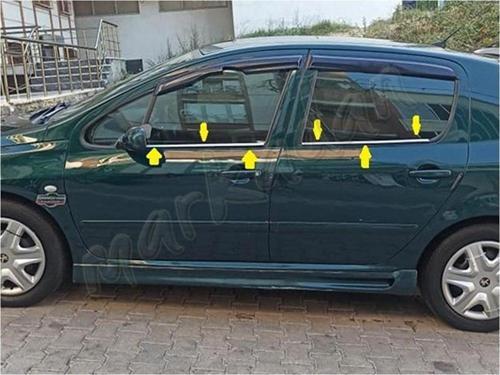 Peugeot 307 Cam Çıtası Nikelajı 2001-2008 4 Parça P.Çelik