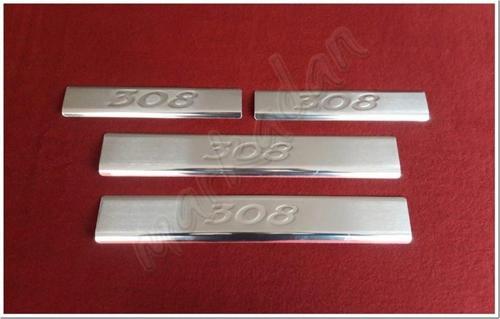Peugeot 308 Krom Kapı Eşiği Baskı 2007-2013 4 Parça P.Çelik