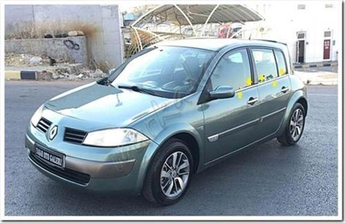 Renault Megane 2 HB Cam Çıtası Nikelajı 2004-2010 4 Parça P.Çelik