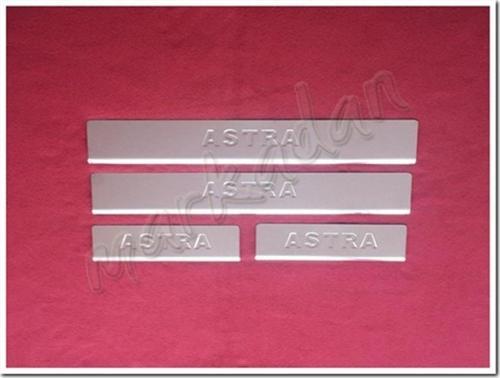 Opel Astra H Krom Kapı Eşiği 2004-2013 4 Parça Paslanmaz Çelik