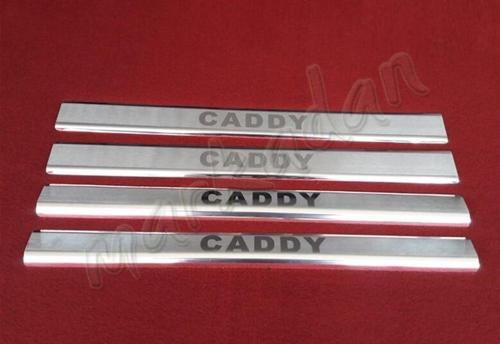 VW Caddy Krom Kapı Eşiği 2004-2014 4 Parça P.Çelik