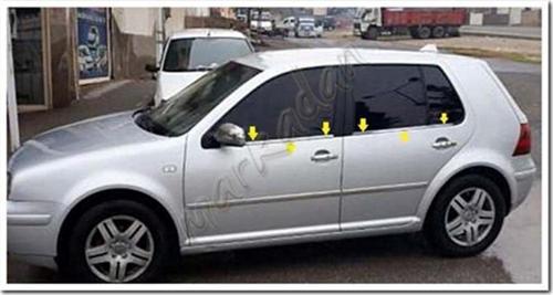 VW Golf 4 Cam Çıtası Nikelajı 1998-2004 4 Parça P.Çelik