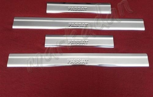 VW Passat 3C Krom Kapı Eşiği 2005-2015 4 Parça P.Çelik