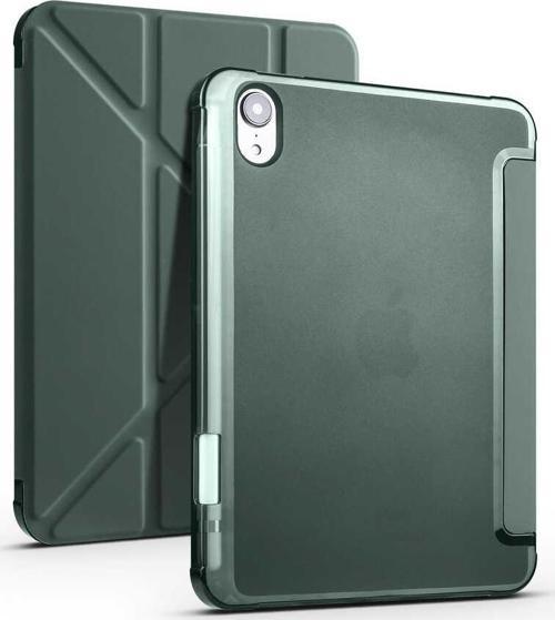 Apple ipad Air 11 M2 2024 Kılıf Yatay ve Dikey Standlı Uyku Modlu Kalemlikli Arkası Silikon Smart Kılıf