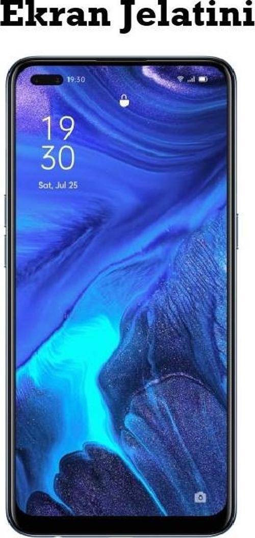 Oppo Reno 4 Uyumlu Ön Body Şeffaf Ultra Ekran Koruyucu Nano Jelatin