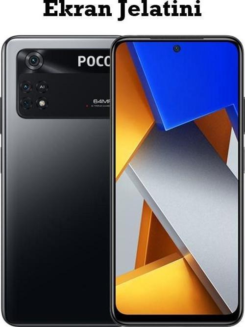 Xiaomi Poco M4 Pro Uyumlu Ön Body Şeffaf Ultra Ekran Koruyucu Nano Jelatin