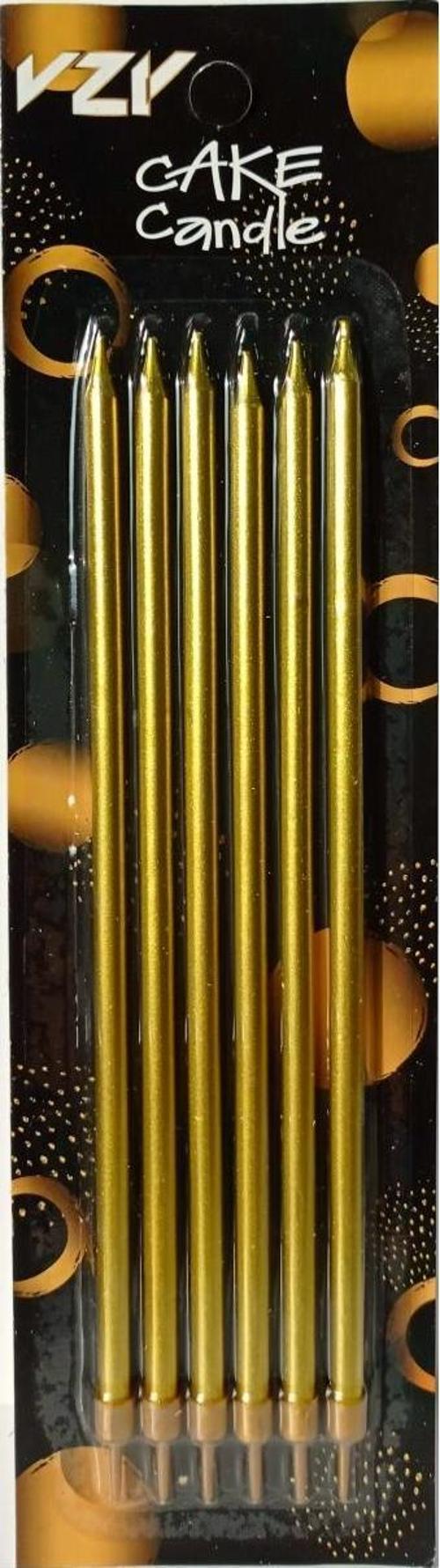 Gold Uzun Pasta Mumu 20 cm 