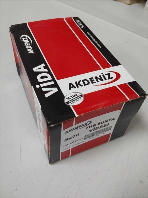 5.0x70 Sunta Vidası Çinko 200 Adet