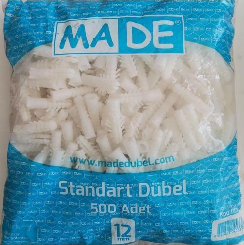 12 Mm Standart Dübel Paket 500 Adet