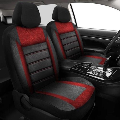 Citroen C4 Uyumlu Koltuk Kılıfı Samma - Kırmızı