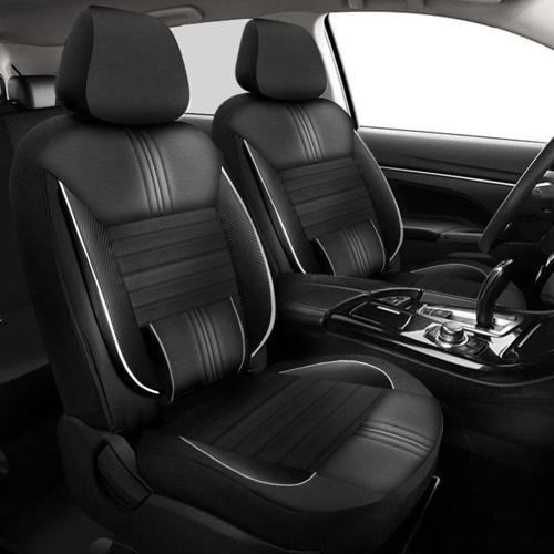 Dacia Sandero Uyumlu Koltuk Kılıfı Titan Serisi Deri - Siyah