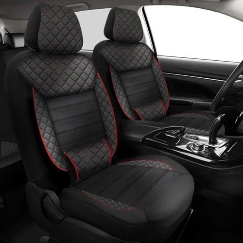 Volkswagen Tiguan 2008-2013 Uyumlu Koltuk Kılıfı Golem Serisi - Kırmızı