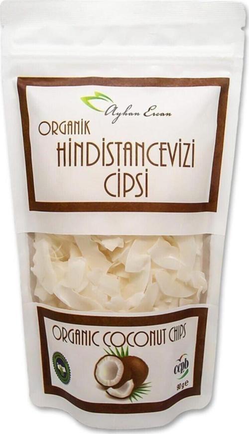Şeker Ilavesiz Organik Hindistan Cevizi Cipsi 90 Gr