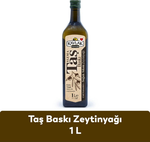Taş Baskı Soğuk Sıkım Zeytinyağı 1 Lt Marasca