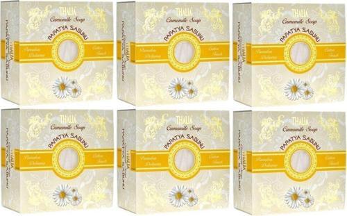 Rahatlatıcı Etkili Papatya Özlü Doğal Katı Sabun 150 Gr X 6 Adet