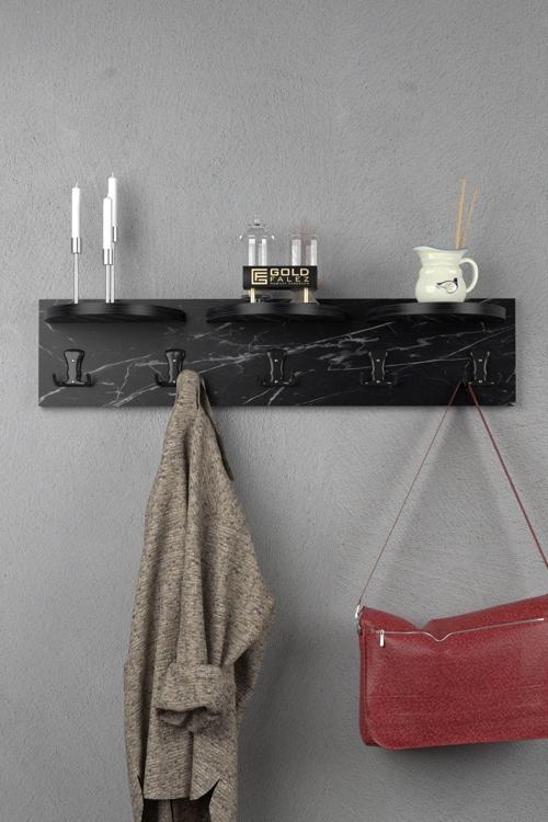 Askılık Duvar Elbise Askılığı Portmanto 80 Cm Bendir