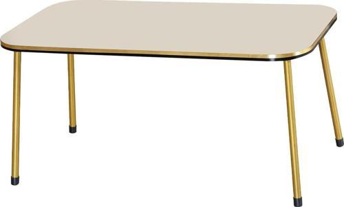 Orta Sehpa Krem Metal Ayak Kr Çift Gold