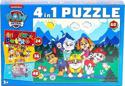 UTKU MATBAACILIK Çocuk Puzzle Oyunu 4 in 1 - 60 Parça - MAVİ SU DÜNYASI