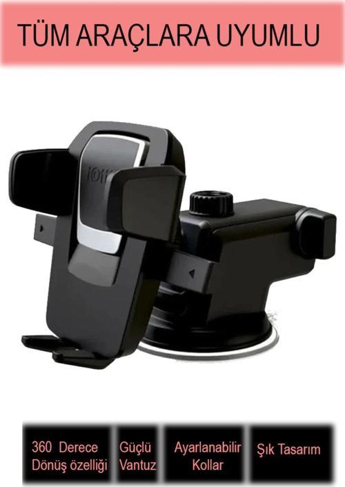 Araç İçi Telefon Tutucu,Teleskopik Vantuzlu Telefon Tutucu, Ayarlı Telefon Tutucu, Cam Ve Torpido