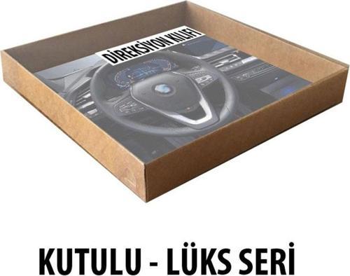 Chevrolet Kalos Uyumlu Elit Geçmeli Direksiyon Kılıfı Taba