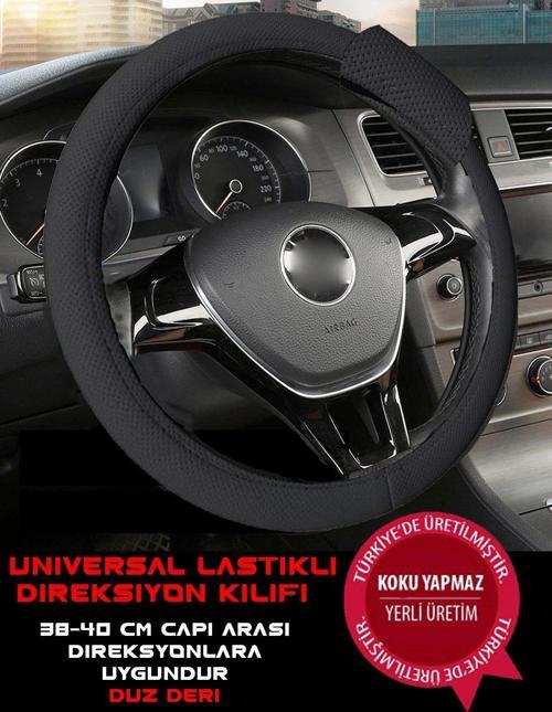 Geçmeli Lastikli Direksiyon Kılıfı,Yeni Nesil ,Lastikli Kolay Montaj,38-40Cm Direksiyonlara Uygun