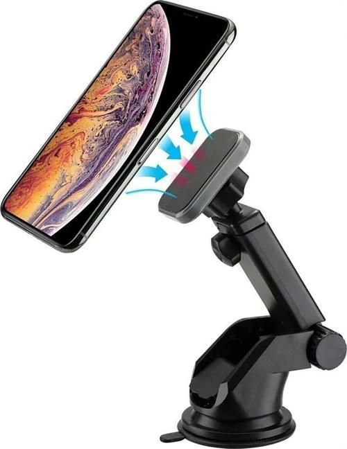 Manyetik Araç Içi Telefon Tutucu Uzayıp Kısalabilen Çok Amaçlı Magnetic Car Holder - Siyah